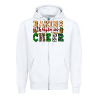 White baking christmas cheer Zipper Hoodie - FaDigitalArtStudio