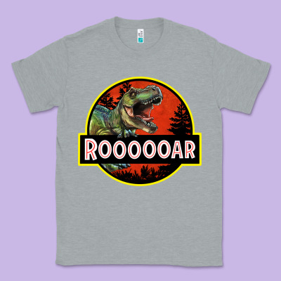 T Rex Roaring Classic Tee Designed By Ranaportraitstore