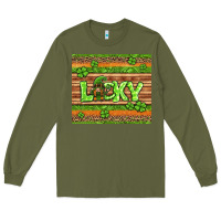 Army Green st Patricks lucky gnome Long Sleeve Tee - Jasminsmagicworld