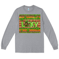 Heather Grey st Patricks lucky gnome Long Sleeve Tee - Jasminsmagicworld