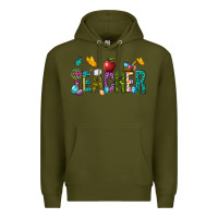 Army Green Easter Teacher Premium Hoodie - BundleAndBundleShop