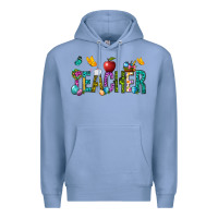 Colony Blue Easter Teacher Premium Hoodie - BundleAndBundleShop
