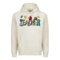 Oatmeal Heather Easter Teacher Premium Hoodie - BundleAndBundleShop