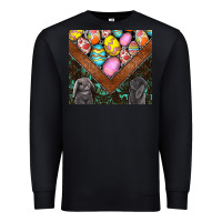 Black easter Premium Sweatshirt - CowhideDigitalArt