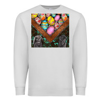 Dove Grey easter Premium Sweatshirt - CowhideDigitalArt