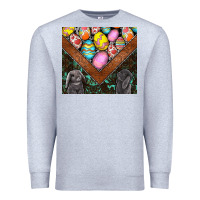 Heather Grey easter Premium Sweatshirt - CowhideDigitalArt