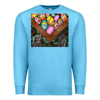 Ocean Blue easter Premium Sweatshirt - CowhideDigitalArt