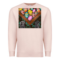 Pale Pink easter Premium Sweatshirt - CowhideDigitalArt