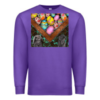 Purple easter Premium Sweatshirt - CowhideDigitalArt