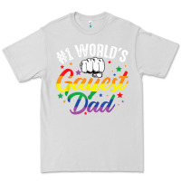 Dove Grey 1 worlds gayest dad funny fathers day lgbt pride r Premium Tee - tuanDangUi