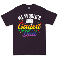 Plum 1 worlds gayest dad funny fathers day lgbt pride r Premium Tee - tuanDangUi