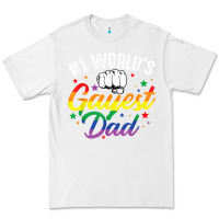 White 1 worlds gayest dad funny fathers day lgbt pride r Premium Tee - tuanDangUi