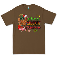 Cacao Merry Cluckin' Christmas Premium Tee - MaliasSmallBusiness
