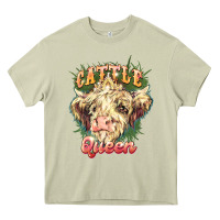 Mossy cattle queen Heavy Core Tee - NancyCooperArtShop