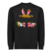 Black Western Easter bunny name frame Heavyweight Sweatshirt - OliviaCreatesArt