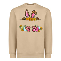Mushroom Western Easter bunny name frame Heavyweight Sweatshirt - OliviaCreatesArt