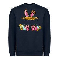 Navy Western Easter bunny name frame Heavyweight Sweatshirt - OliviaCreatesArt