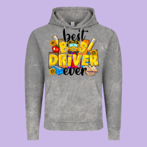 Best Bus Driver Ever Vintage Hoodie Designed By Nancycooperartshop