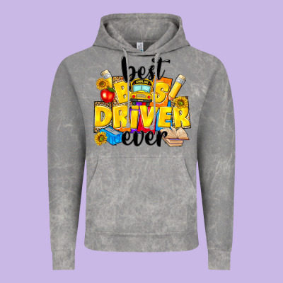 Best Bus Driver Ever Vintage Hoodie Designed By Nancycooperartshop