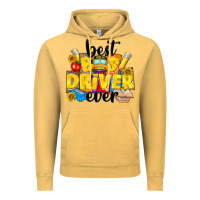 Vintage Mustard best bus driver ever Vintage Hoodie - NancyCooperArtShop