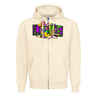 Sandshell mardi gras love Zipper Hoodie - FaDigitalArtStudio