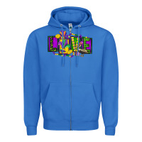 True Royal mardi gras love Zipper Hoodie - FaDigitalArtStudio