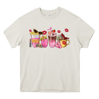 Cream boss lady coffee cups Heavy Core Tee - NancyCooperArtShop