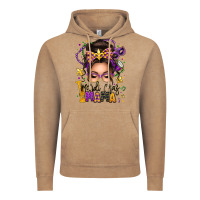 Vintage Coffee mardi gras mama messy bun Vintage Hoodie - texasbilliewilder