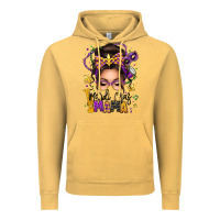 Vintage Mustard mardi gras mama messy bun Vintage Hoodie - texasbilliewilder