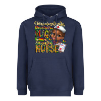 Navy unapologetically pretty black educated nurse Heavyweight Hoodie - CowhideDigitalArt