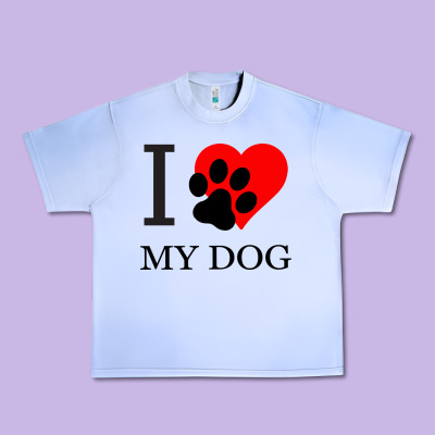 I My Dog Urban Heavy Tee Designed By Bettercallsaul