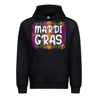 Black mardi gras fleur de lis brush stroke Urban Hoodie - Artiststas