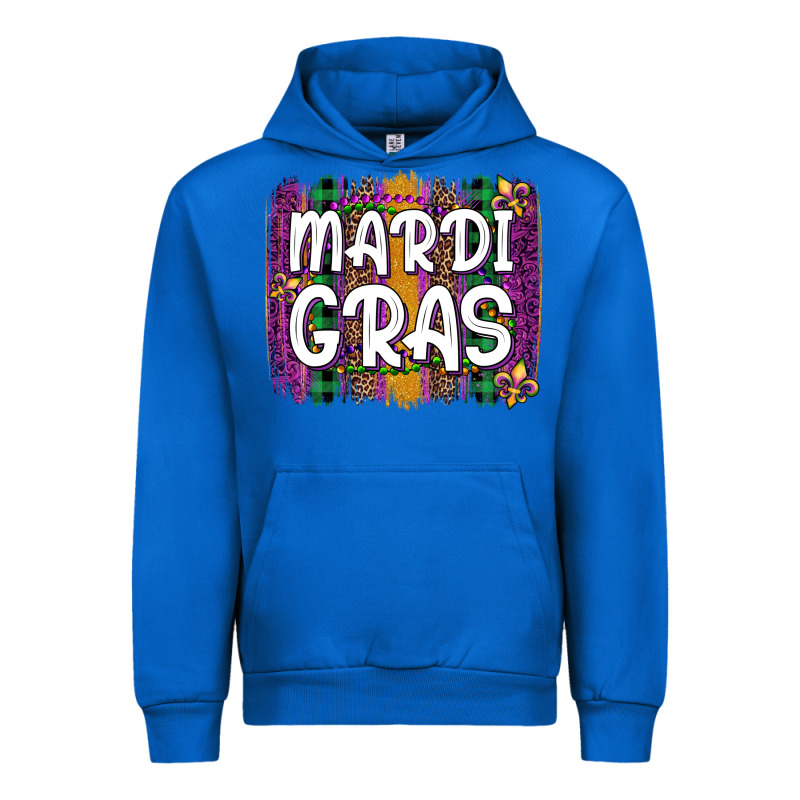 Mardi Gras Fleur De Lis Brush Stroke Urban Hoodie by Artiststas | Teevron