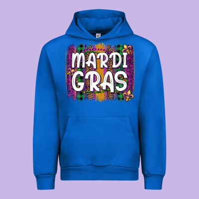 Mardi Gras Fleur De Lis Brush Stroke Urban Hoodie Designed By Artiststas