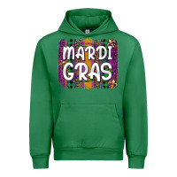 Emerald mardi gras fleur de lis brush stroke Urban Hoodie - Artiststas