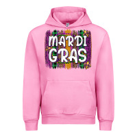 Fuchsia Pink mardi gras fleur de lis brush stroke Urban Hoodie - Artiststas