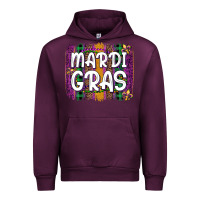 Mauve Wine mardi gras fleur de lis brush stroke Urban Hoodie - Artiststas