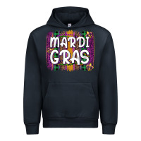 Navy mardi gras fleur de lis brush stroke Urban Hoodie - Artiststas
