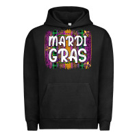 Pigment Black mardi gras fleur de lis brush stroke Urban Hoodie - Artiststas
