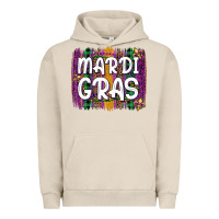 Pigment French Oak mardi gras fleur de lis brush stroke Urban Hoodie - Artiststas