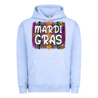 Pigment Grape Ice mardi gras fleur de lis brush stroke Urban Hoodie - Artiststas