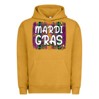 Pigment Peanut Butter mardi gras fleur de lis brush stroke Urban Hoodie - Artiststas