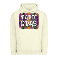 Pigment Pistachio mardi gras fleur de lis brush stroke Urban Hoodie - Artiststas