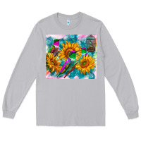 Moon Dust hummingbirds sunflower Long Sleeve Tee - TumblerDesignByShophia