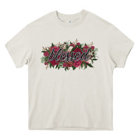 Cream blessed Heavy Core Tee - NancyCooperArtShop