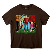 Chocolate Brown a sons first hero a daughters first love Heavy Core Tee - JahusDesignShop