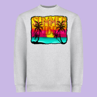 Summer Vibes Heavyweight Sweatshirt Designed By Cowcowdesign