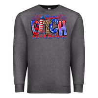 Charcoal Heather boom bitch get out the way Premium Sweatshirt - CowhideDigitalArt