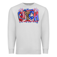 Dove Grey boom bitch get out the way Premium Sweatshirt - CowhideDigitalArt