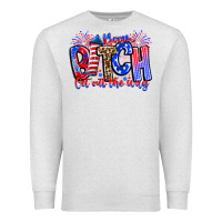 Oatmeal Heather boom bitch get out the way Premium Sweatshirt - CowhideDigitalArt